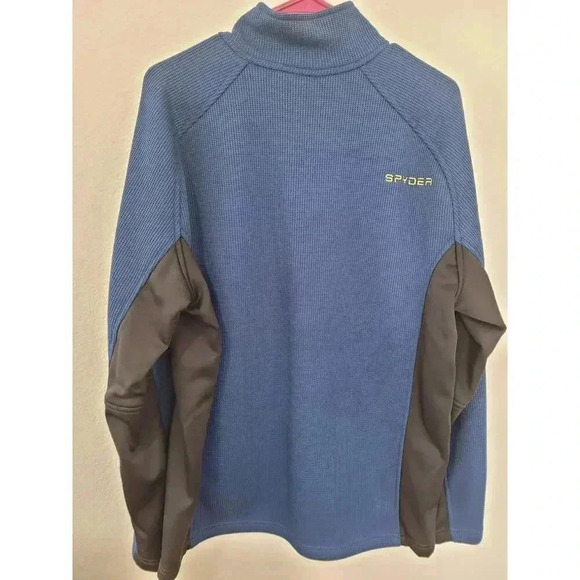 Spyder Sweater Mens Medium 1/4 Zip Jacket Thermal‎ Pull Over Size XL #5 - Picture 2 of 3